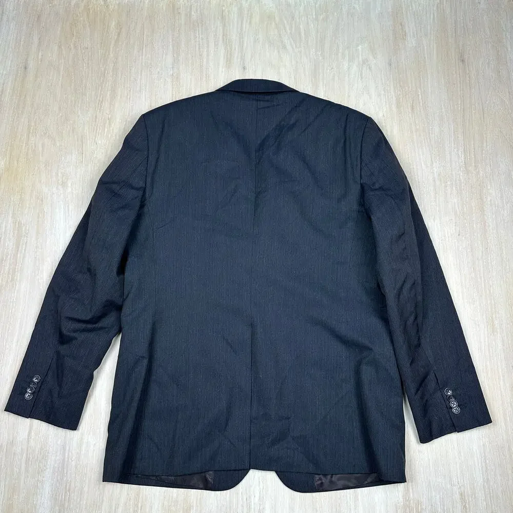 Banana Republic Classic Pinstripe Singe Breasted Notch Lapel Blazer Jacket 44R